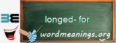 WordMeaning blackboard for longed-for